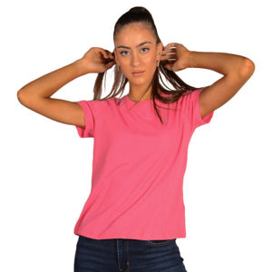 Tommy Hilfiger dámské růžové tričko Jersey - M (XAV)